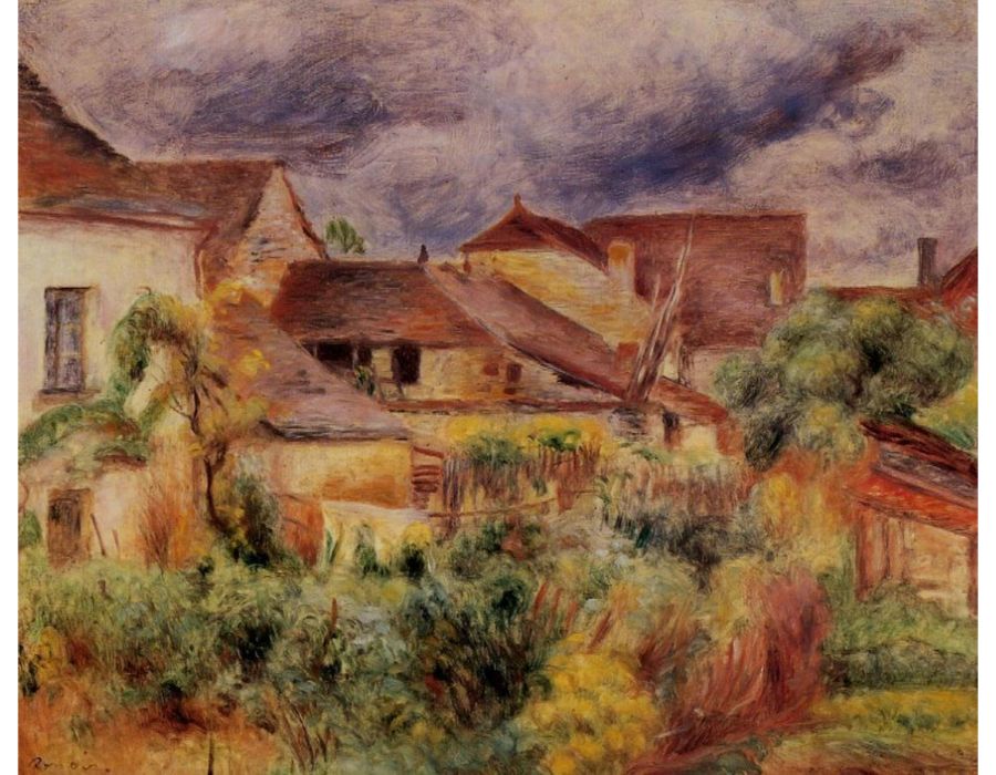 Essoyes Landscape by Pierre Auguste Renoir