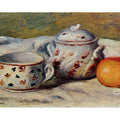 Still Life With Cup And Sugar Bowl by Pierre Auguste Renoir