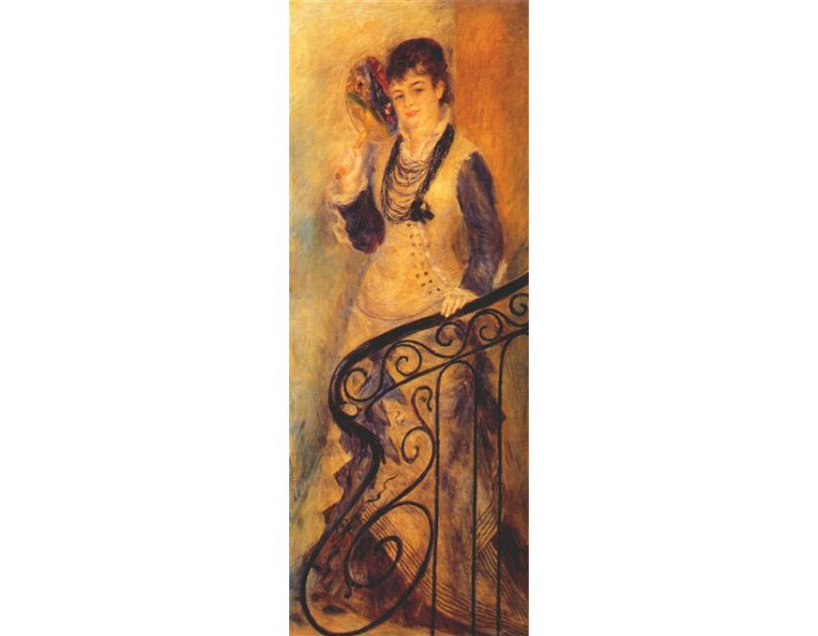 Woman on a Staircase (Femme sur un escalier) by Pierre Auguste Renoir