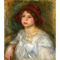Girl in a Red Hat by Pierre Auguste Renoir