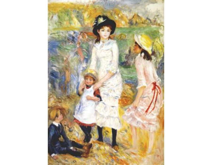 Children on the seashore by Pierre Auguste Renoir