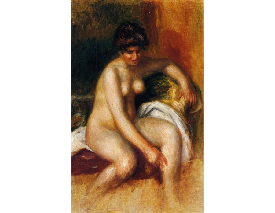 Woman In An Interior by Pierre Auguste Renoir