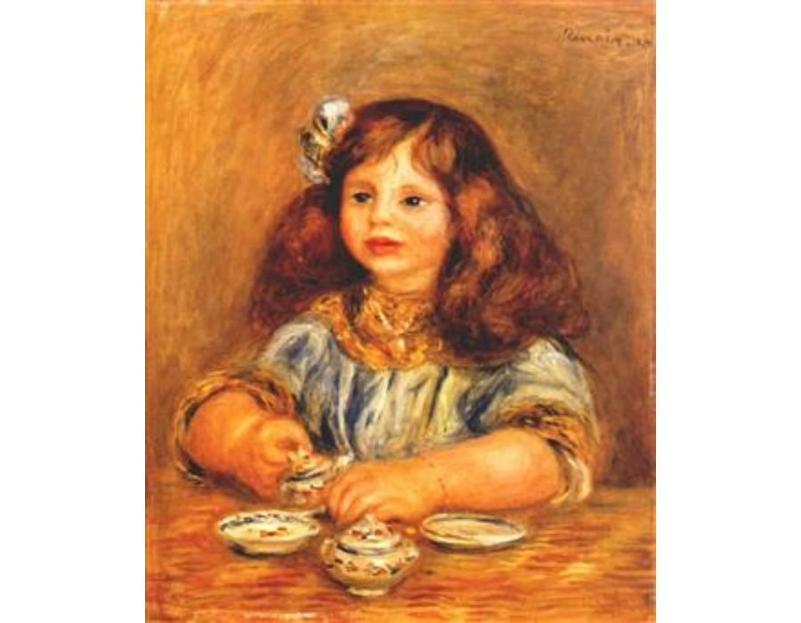 Genevieve bernheim de villers by Pierre Auguste Renoir
