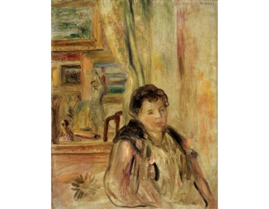 Woman In An Interior2 by Pierre Auguste Renoir