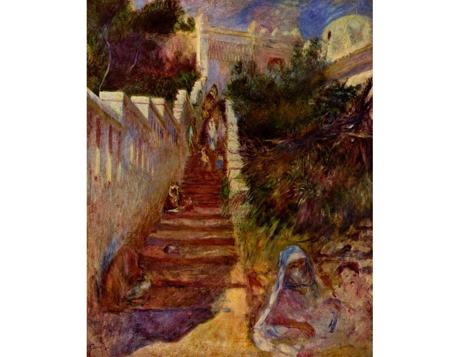 Steps in Algiers by Pierre Auguste Renoir