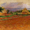 Field And Haystacks by Pierre Auguste Renoir