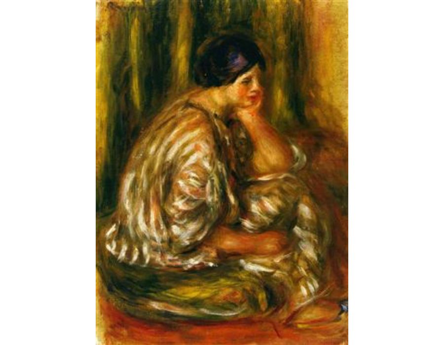 Woman In An Oriental Costume by Pierre Auguste Renoir