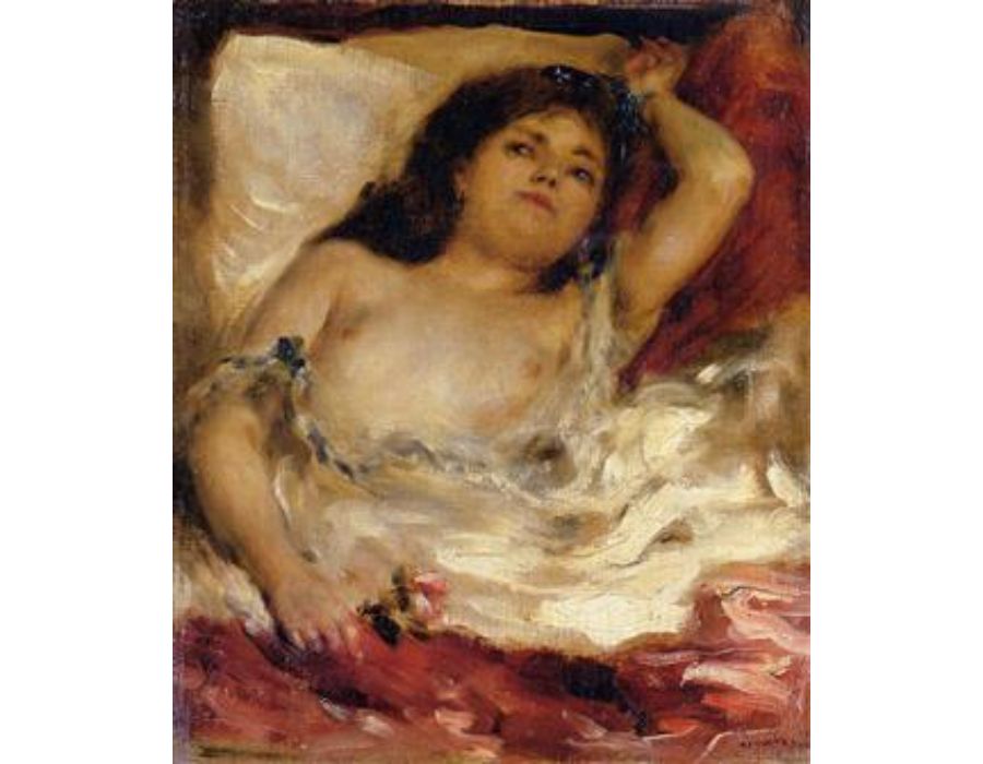 Reclining Semi-Nude by Pierre Auguste Renoir