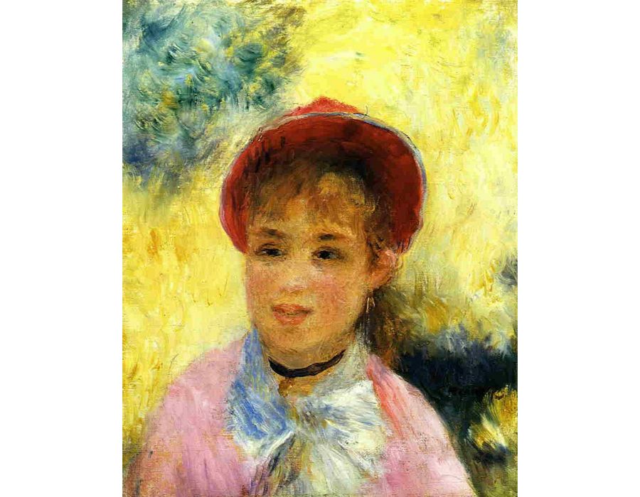Modele From The Moulin De La Galette by Pierre Auguste Renoir