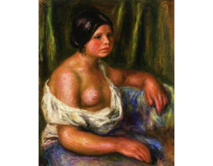 Woman in Blue 2 by Pierre Auguste Renoir