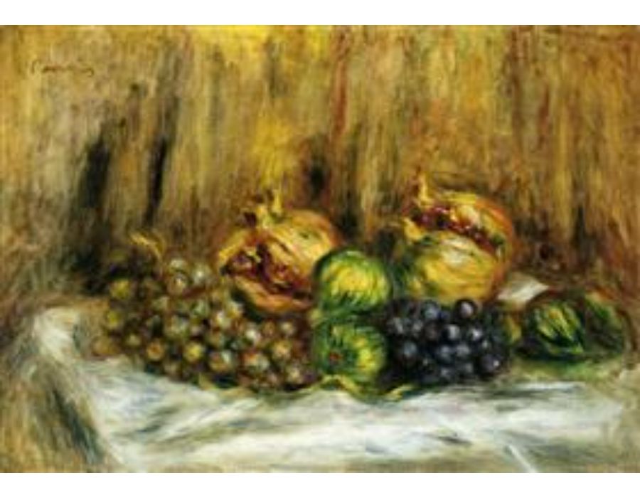 Still Life With Grapes by Pierre Auguste Renoir