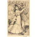 La Danse A La Campagne 2e Planche (Stella 2) by Pierre Auguste Renoir