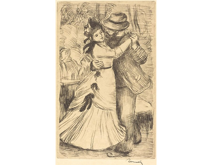 La Danse A La Campagne 2e Planche (Stella 2) by Pierre Auguste Renoir
