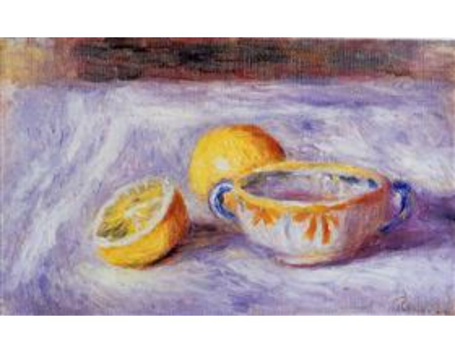 Still Life With Lemons  by Pierre Auguste Renoir
