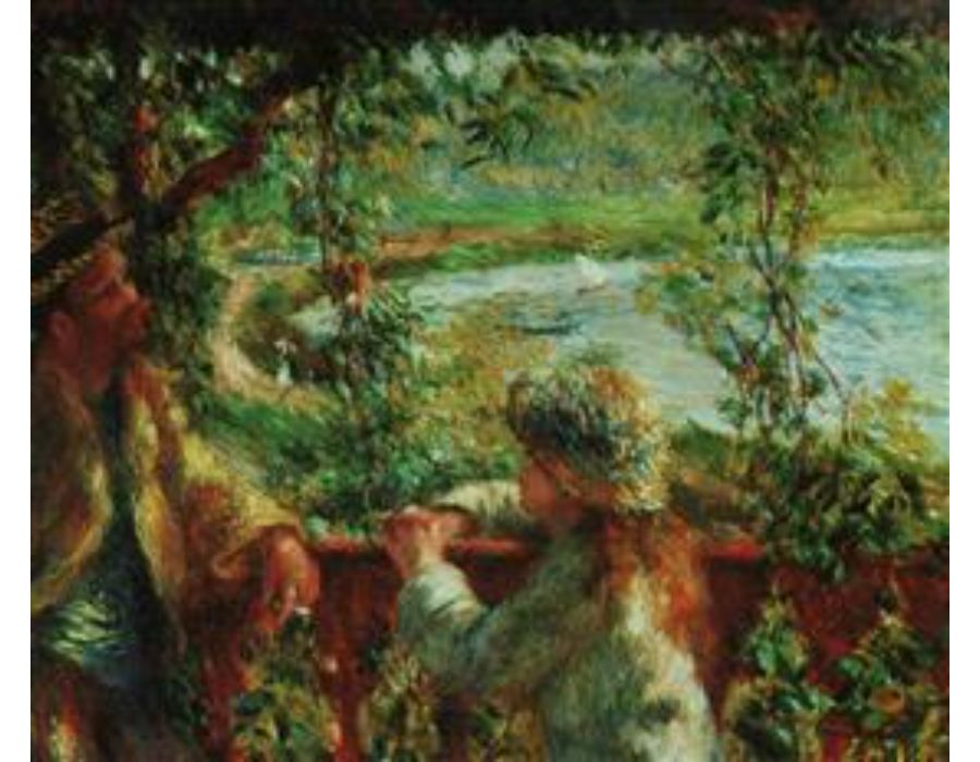 Near lake by Pierre Auguste Renoir