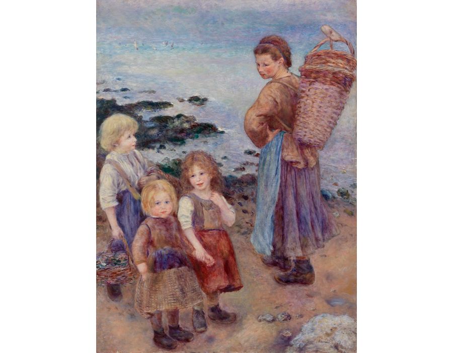 Mussel Fishers At Berneval by Pierre Auguste Renoir
