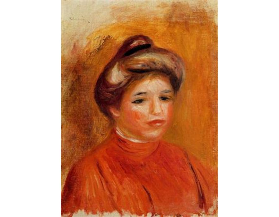 Woman's Head III by Pierre Auguste Renoir