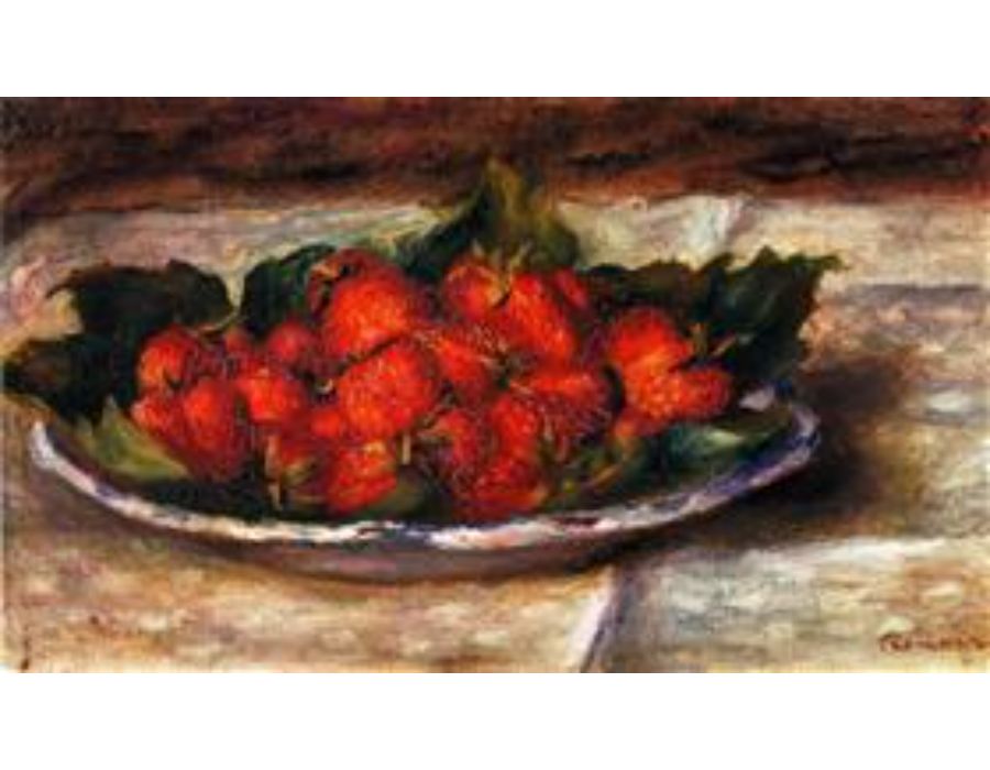 Still Life With Strawberries2 by Pierre Auguste Renoir