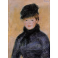 Woman With A Blue Blouse  by Pierre Auguste Renoir