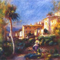 Villa de la poste at cagnes by Pierre Auguste Renoir