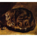 Sleeping Cat Painting