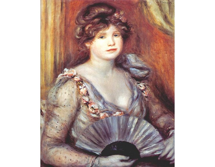 Woman With A Fanby Pierre Auguste Renoir