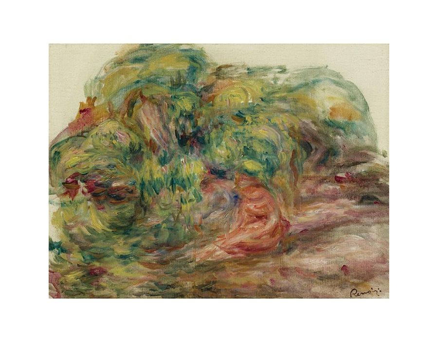 Deux Femmes Dans Un Jardin by Pierre Auguste Renoir