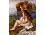 Nude In A Straw Hat Painting artwork preview