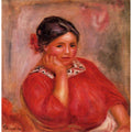 Gabrielle In A Red Blouse2 by Pierre Auguste Renoir