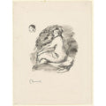 Study Of A Seated Nude by Pierre Auguste Renoir