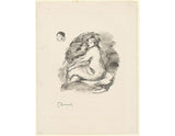Study Of A Seated Nude Painting artwork preview