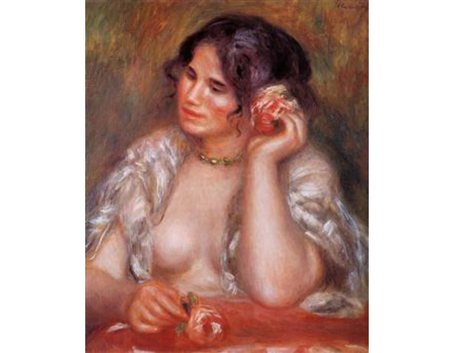 Gabrielle With A Rose by Pierre Auguste Renoir