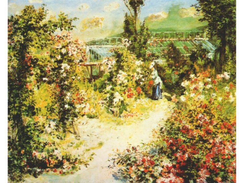 The greenhouse by Pierre Auguste Renoir