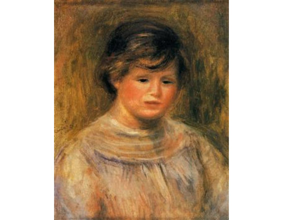 Womans Head6 by Pierre Auguste Renoir