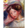 Womans Head8 by Pierre Auguste Renoir