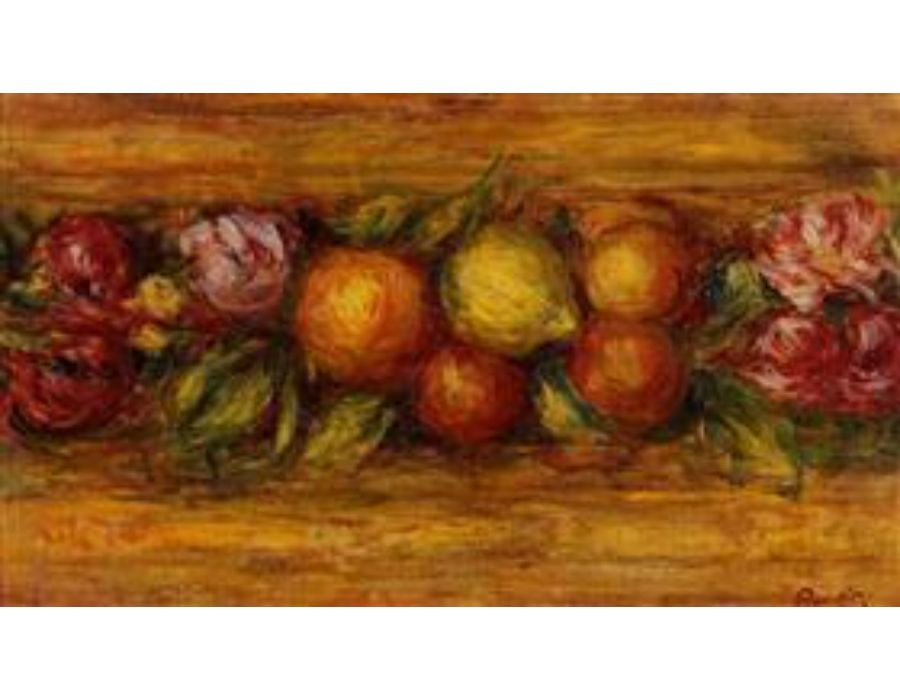 Garland Of Fruit And Flowers by Pierre Auguste Renoir
