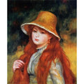 Young Girl In A Straw Hat Painting
