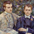 Portrait of Charles and Georges Durand Ruelof Charles and Georges Durand Ruel by Pierre Auguste Renoir
