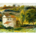 Landscape with White House 2 by Pierre Auguste Renoir