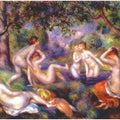 Bathers in the forest by Pierre Auguste Renoir