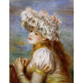 Girl In A Lace Hat by Pierre Auguste Renoir