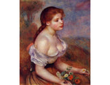 Young Girl With Daisies Painting artwork preview