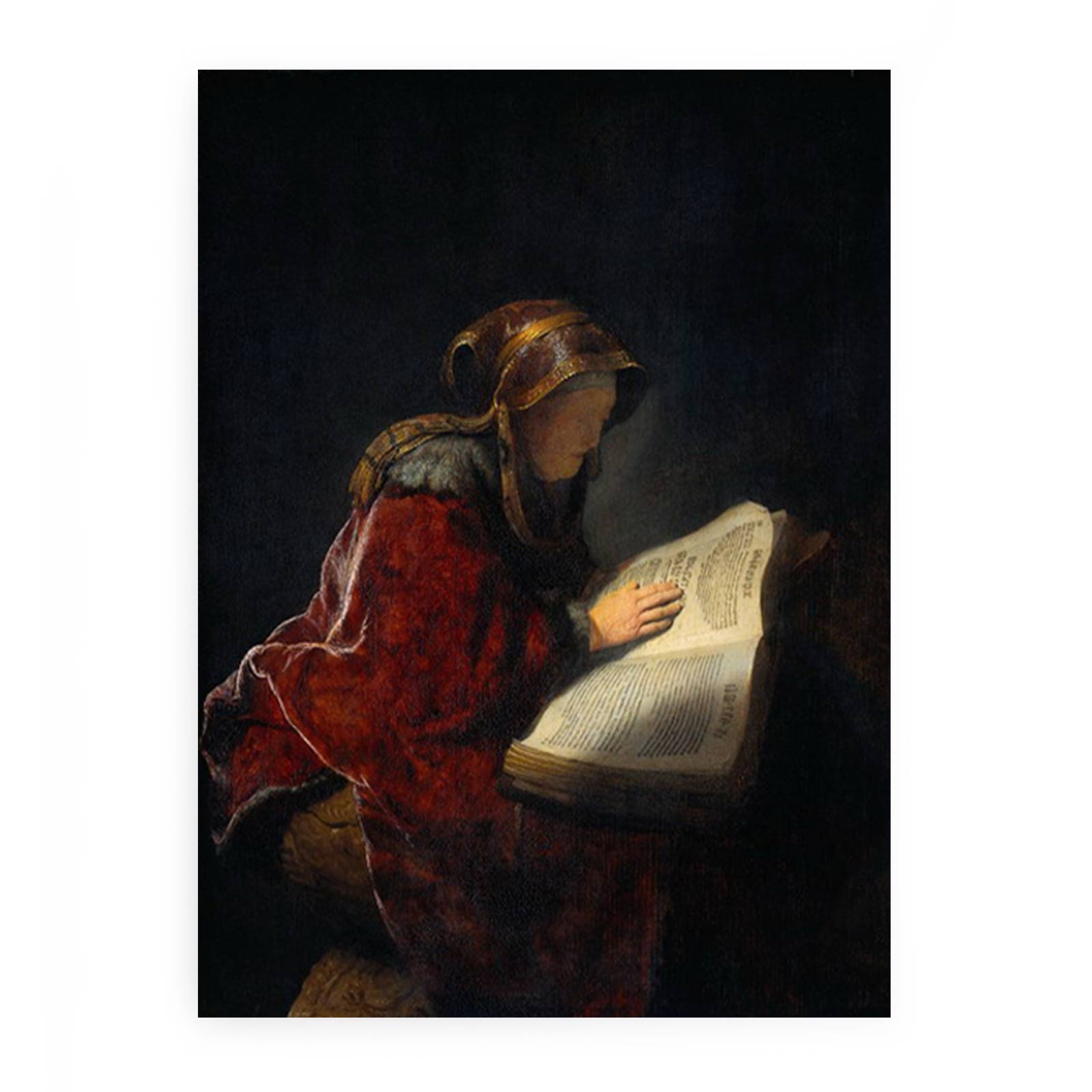 The Prophetess Anna (known as 'Rembrandt's Mother') Painting