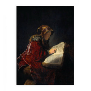 The Prophetess Anna (known as 'Rembrandt's Mother') Painting