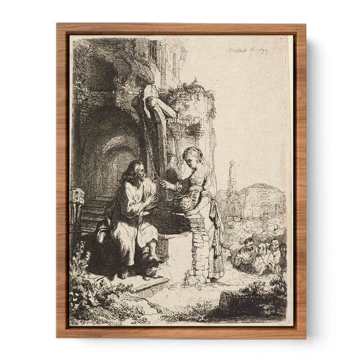 Christ and the Woman of Samaria among Ruins
 Painting