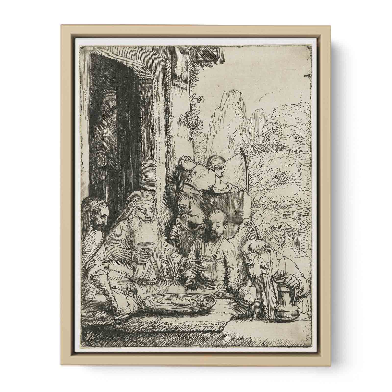 Abraham Entertaining the Angels Painting