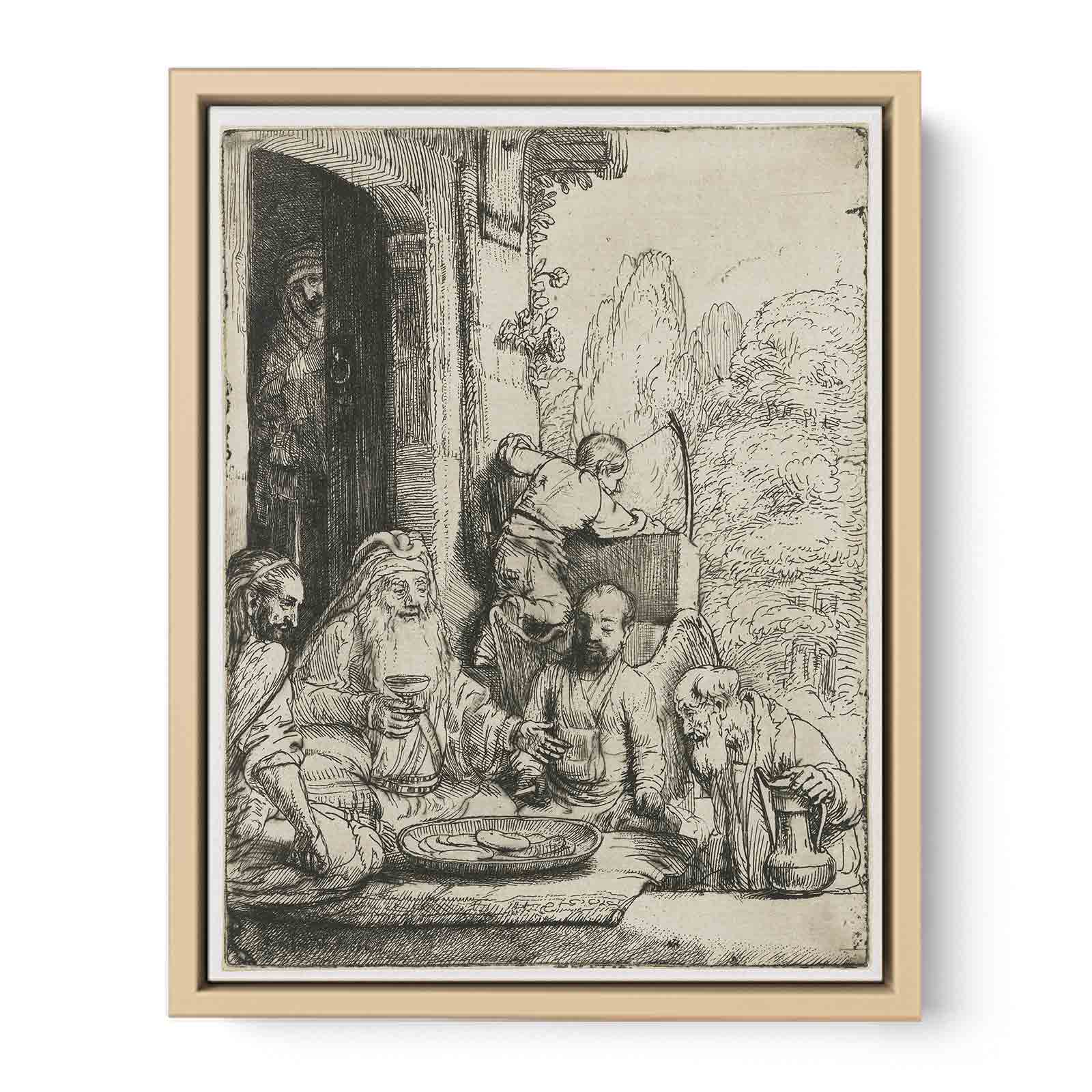 Abraham Entertaining the Angels Painting