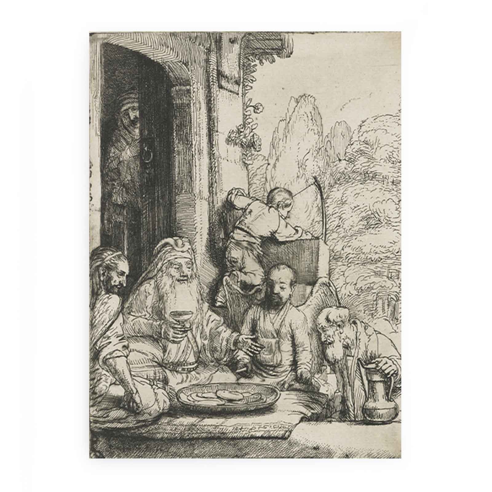 Abraham Entertaining the Angels Painting