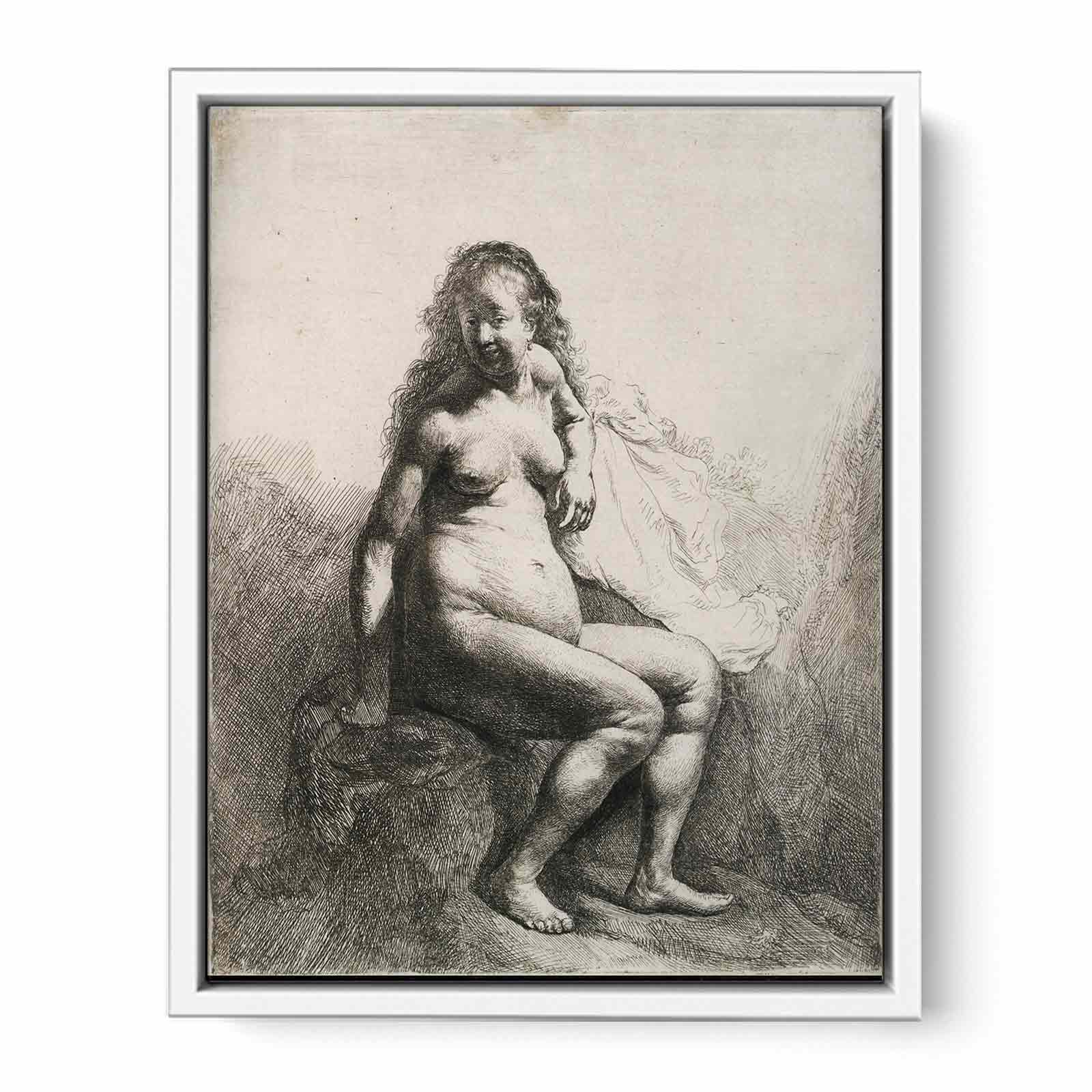 Seated Female Nude 1631 Painting