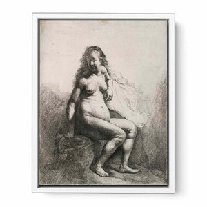 Seated Female Nude 1631 Painting